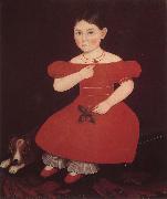 Amy Philip The Girl wear the red dressi oil painting on canvas